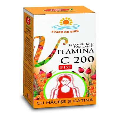 Fares Vitaminizant cu Macese si Catina F154, 63 comprimate masticabile