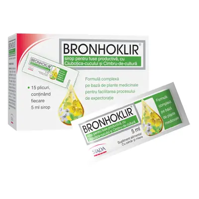 Bronhoklir sirop pentru tuse productiva x 15 plicuri