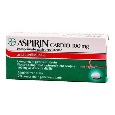 Aspirin Cardio 100mg 28 comprimate