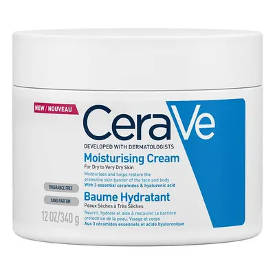 CeraVe Crema Hidratanta Fata si Corp, Piele Uscata si Foarte Uscata 177 ml