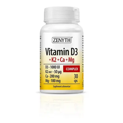 Vitamin D3 + K2 + Ca + Mg 30 capsule Zenyth