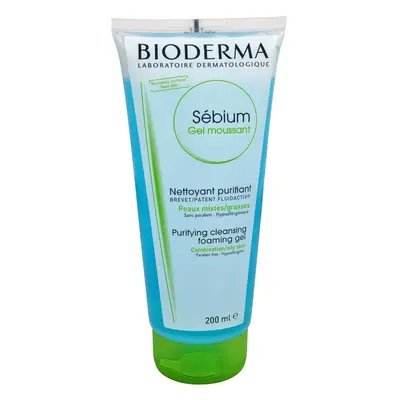 Bioderma Gel demachiant spumant pentru pielea mixtă și grasă Sébium Gel Moussant (Purifying And 