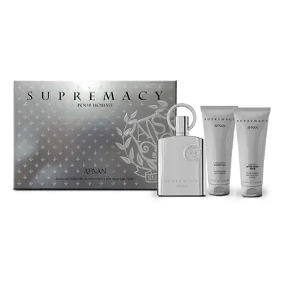 Afnan Supremacy Silver - EDP ml + gel de duș ml + balsam după ras ml