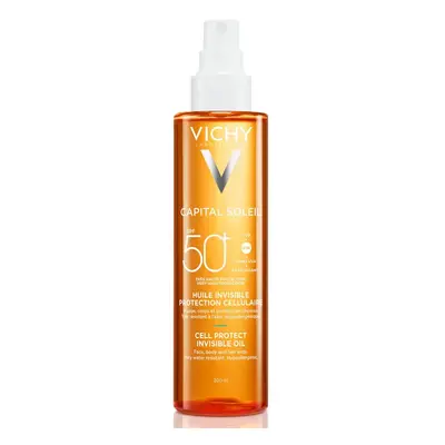 Vichy Spray de ulei invizibil pentru bronzare SPF 50+ Capital Soleil (Cell Protect Invisible Oil