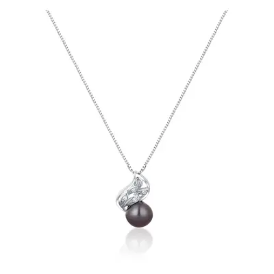 JwL Luxury Pearls Colier fin cu perlă adevărată și zircon JL0750 (lănțișor, pandantiv)