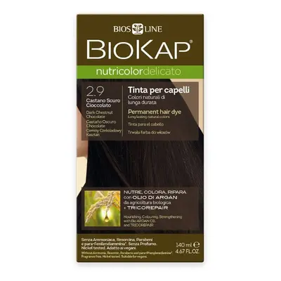 Biokap NUTRICOLOR DELICATO - Vopseaua parului - 2,90 Castaniu ciocolată neagră ml