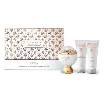 Afnan Souvenir Floral Bouquet - EDP ml + gel de duș ml + loțiune de corp ml