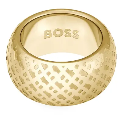 Hugo Boss Inel distinctiv placat cu aur pentru femei 55 mm