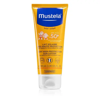 Mustela Lapte de protecție pentru copii SPF 50+ (Very High Protection Sun Lotion) ml