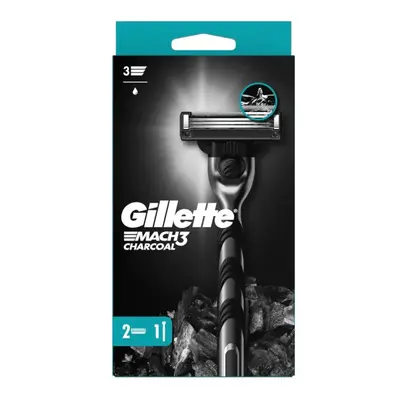 Gillette Aparat de ras Mach3 Charcoal + capete