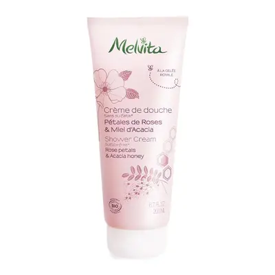 Melvita Cremă de duș cu parfum floral Rose Petals & Acacia Honey (Shower Cream) ml