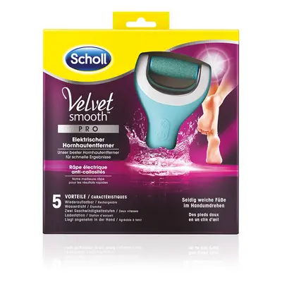 Scholl Pilă electrică pentru tălpi cu folosire în apă Velvet Smooth Pro (Wet And Dry)