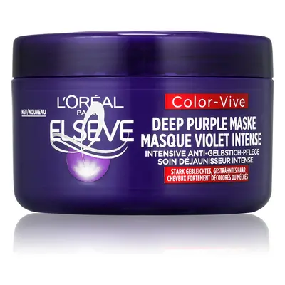 L'Oréal Paris Mască profundă care neutralizează tonurile galbene în păr Elseve Color-Vive (Deep 