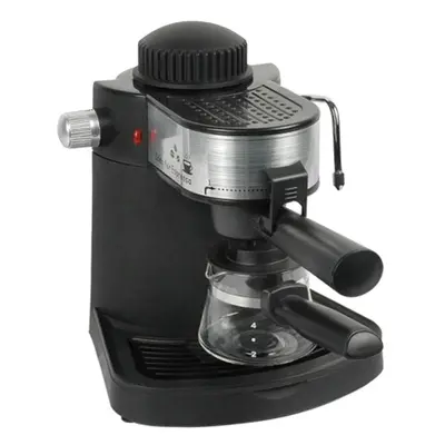 Espressor cafea Hausberg HB-3715, 650 W, 3.5 Bar, 4 cesti, Negru