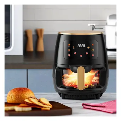 Friteuza cu aer cald, S-18 Air Fryer, 2400W, afisaj digital, LCD Touch control