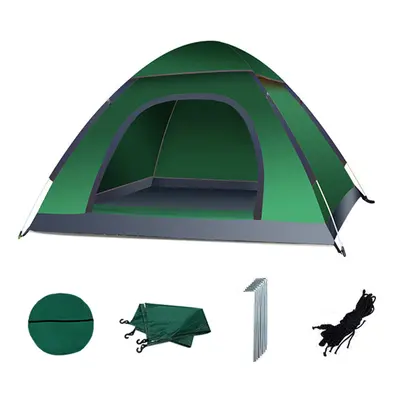 Cort camping cu deschidere automata pop-up, impermeabil, protectie UV, 2 usi