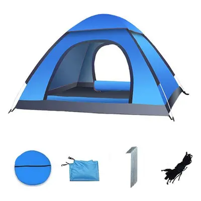 Cort camping cu deschidere automata pop-up, impermeabil, protectie UV, 2 usi