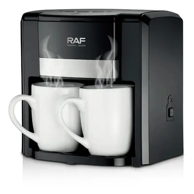 Aparat de Cafea RAF 1000W cu 2 Cani ceramice si Lingura de masurare Incluse, 420ml