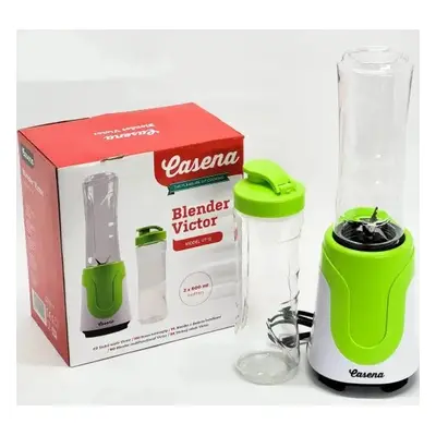 Blender smoothie, Casena VT-12, multifunctional, 180W, cu 2 recipiente portabile de 600ml, 22.5x