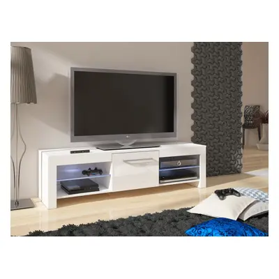 Flex (Comoda Tv) White/White High Gloss