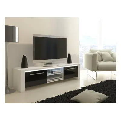 Helix (Comoda Tv) White/Black High Gloss