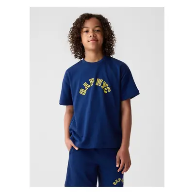 GAP NYC Tricou pentru copii Albastru