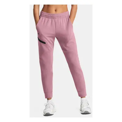 Under Armour Unstoppable Flc Pantaloni de trening Roz