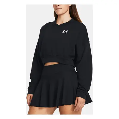 Under Armour UA Rival Terry OS Crop Crw Hanorac Negru