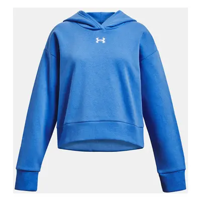 Under Armour UA Rival Fleece Crop Hoodie Hanorac pentru copii Albastru