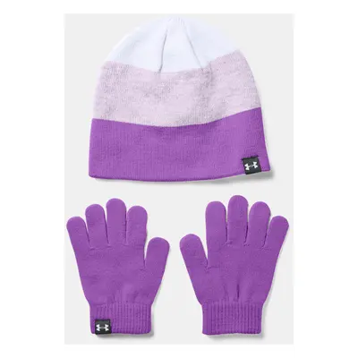 Under Armour G Beanie Glove Combo Set pentru copii Violet