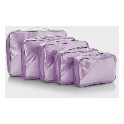 Heys Metallic Packing Cube 5pc Genţi de umăr Violet