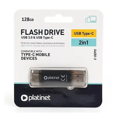 flash drive usb 3.0 si type c 128gb c-depo platinet