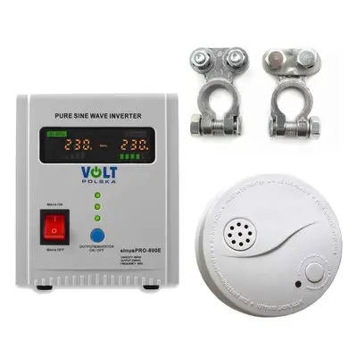 SET UPS VOLT Polska SInus PRO 800VA 500W centrala termica baterie externa 672a44bfca60b