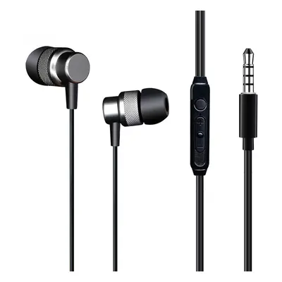 casti in-ear cu fir well, microfon, reglare volum, jack 3.5mm, ep303, negru