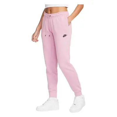 Nike NSW ESSNTL PANT REG FLC MR Pantaloni de trening damă, roz, mărime