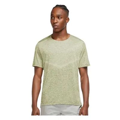 Nike DF RISE SS Tricou alergare bărbați, verde deschis, mărime