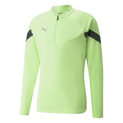 Puma TEAMFINAL TRAINING 1/4 ZIP TOP Hanorac sport de bărbați, verde deschis, mărime