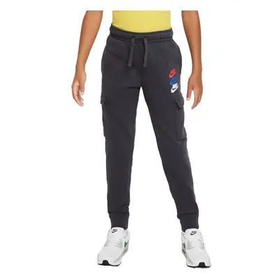 Nike NSW SI FLC CARGO PANT BB Pantaloni de trening băieți, gri închis, mărime