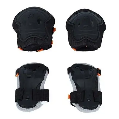 K2 EXO 4.1. JR PAD SET Set protecții role de copii, negru, mărime