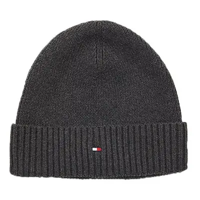 Tommy Hilfiger ESSENTIAL FLAG BEANIE Căciulă de iarnă bărbați, gri închis, mărime