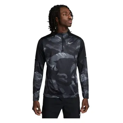 Nike DF ELMNT CAMO TOP HZ Hanorac de alergare bărbați, negru, mărime