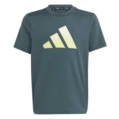 adidas TI TEE Tricou de antrenament băieți, gri închis, mărime