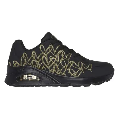 Skechers UNO - GOLDEN HEART Încălțăminte casual de damă, negru, mărime