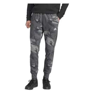 adidas SEASONAL ESSENTIALS CAMOUFLAGE Pantaloni de trening pentru bărbați, gri închis, mărime