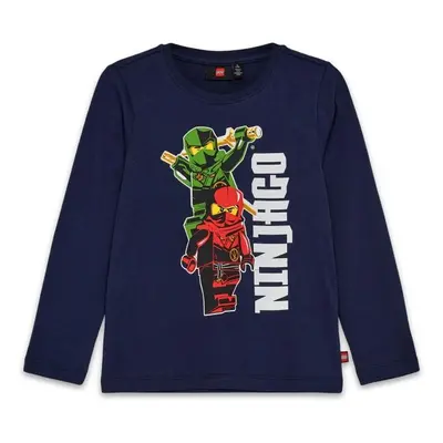 LEGO® kidswear LWTANO Tricou cu mânecă lungă pentru băieți, albastru închis, mărime