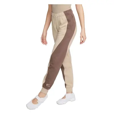 Nike NSW AIR FLC MR JGGR Pantaloni de trening damă, bej, mărime