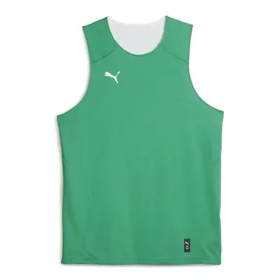 Puma HOOPS TEAM REVERSE PRACTICE JERSEY Tricou de baschet bărbați, verde, mărime