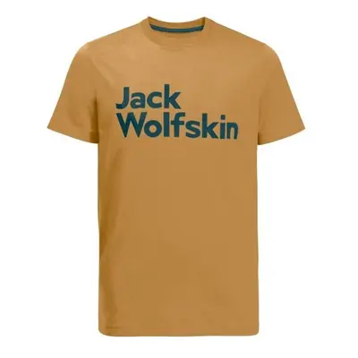 Jack Wolfskin BRAND T Tricou pentru bărbați, galben, mărime