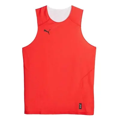 Puma HOOPS TEAM REVERSE PRACTICE JERSEY Tricou de baschet bărbați, roșu, mărime