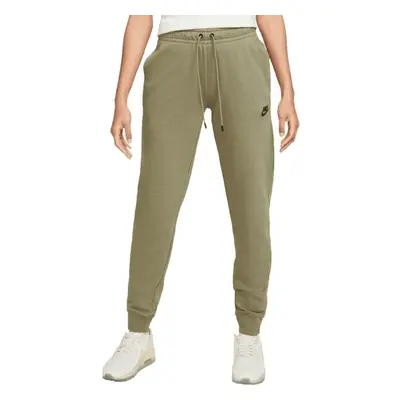 Nike NSW ESSNTL PANT REG FLC MR Pantaloni de trening damă, kaki, mărime